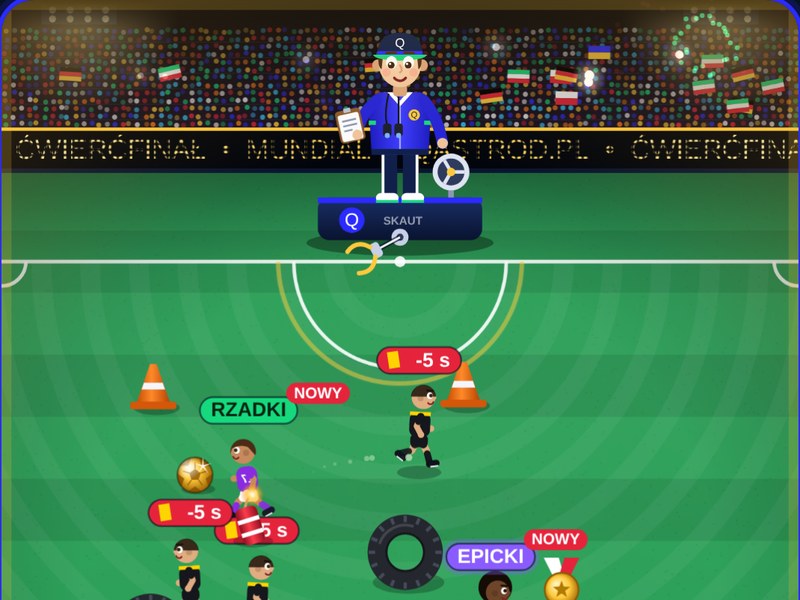 Gra Łowca talentów: skaut i karty piłkarzy